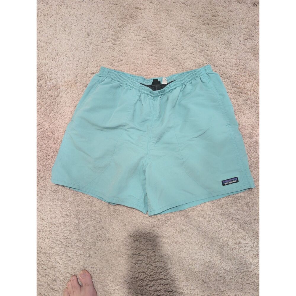 Patagonia Baggies Shorts Men's Large Teal Mint Lined
